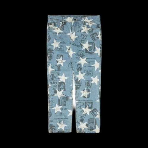 Pleasures Poppy Denim Pant 'Blue'