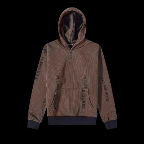 Pleasures Mobile Pinstripe Hoodie 'Black'