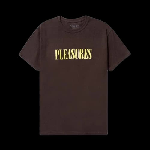 Pleasures Tickle Logo T-Shirt 'Brown'