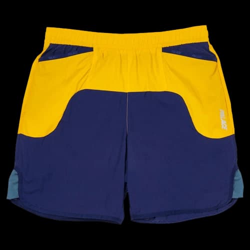 Palace Front Runner Shorts 'Navy/Yellow'