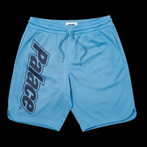 Palace Lowercase Font Shorts 'Light Blue'