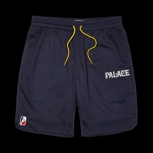 Palace Mesh Practice Shorts 'Navy/Yellow'