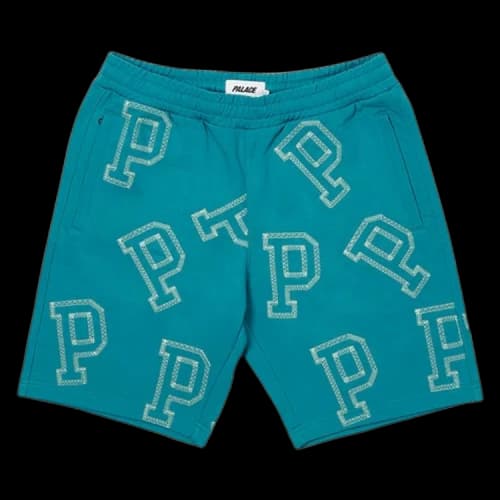 Palace Multi P Sweat Shorts 'Teal'