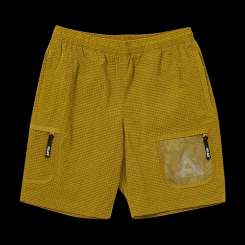Palace Cripstop Grid Shorts 'Yellow'