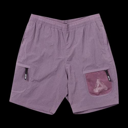 Palace Cripstop Grid Shorts 'Purple'