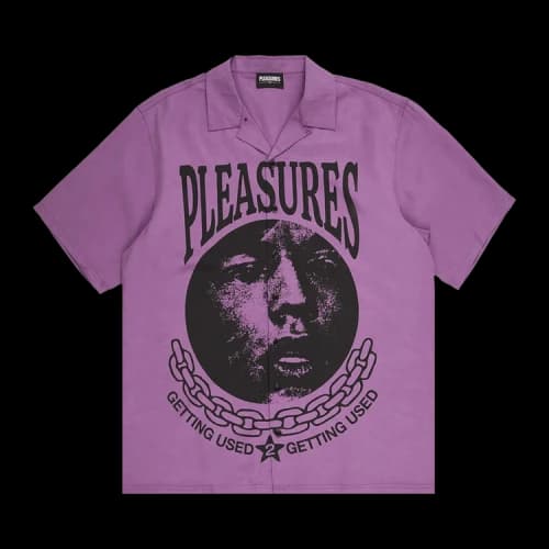 Pleasures Used Button Down 'Purple'