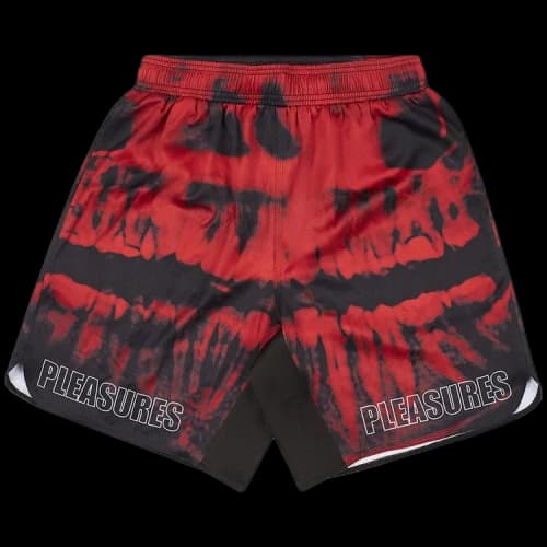 Pleasures Teeth Workout Shorts 'Red'