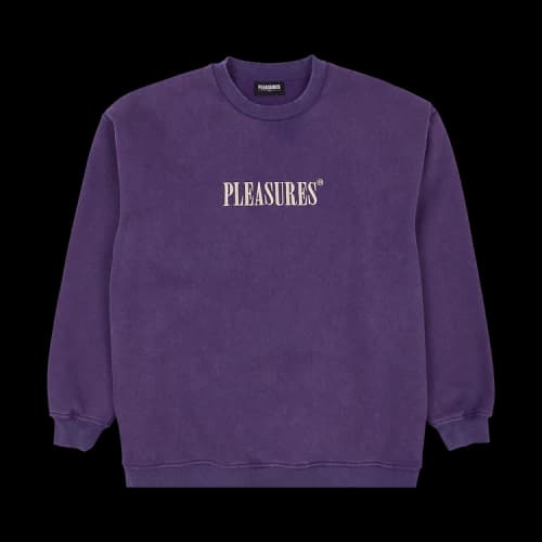 Pleasures Sour Washed Crewneck 'Purple'