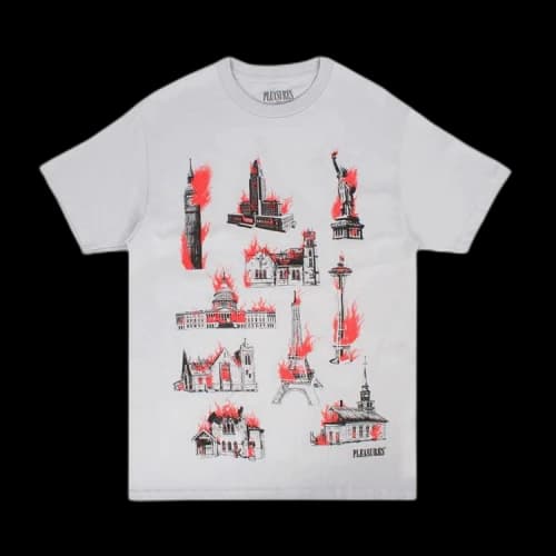 Pleasures Monument T-Shirt 'Silver'