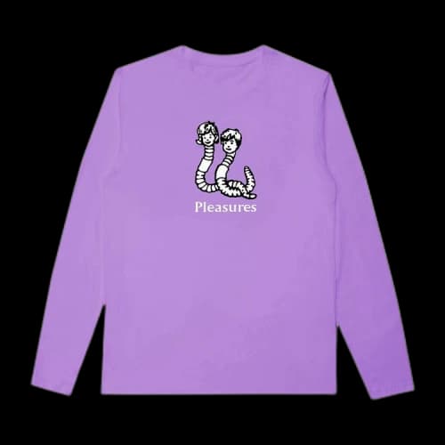 Pleasures Mud Pigment Long-Sleeve T-Shirt 'Violet'