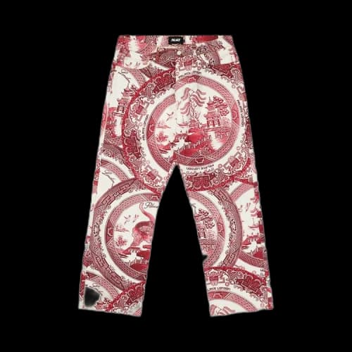 Palace China Plate Trousers 'Red'