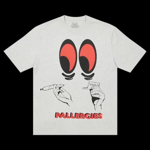 Palace Pallergies T-Shirt 'Grey Marl'