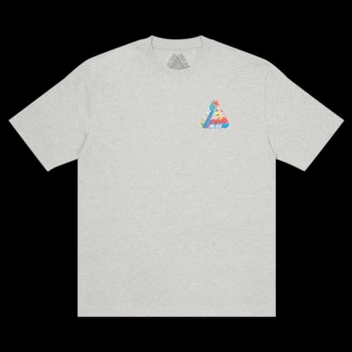 Palace Tri-Visions T-Shirt 'Grey Marl'
