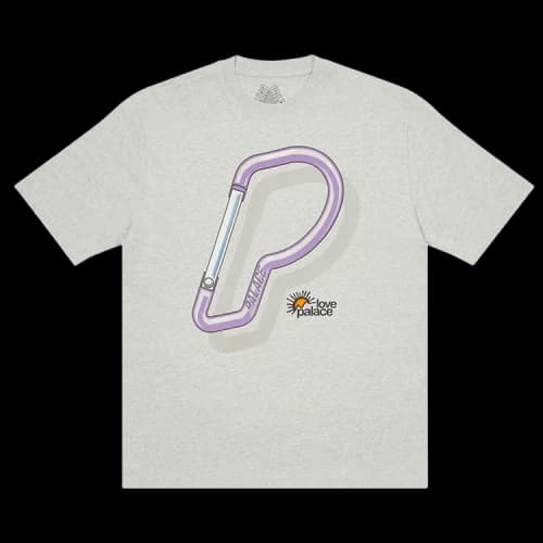 Palace It's The Climb T-Shirt 'Grey Marl'