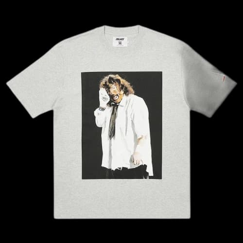 Palace x WWE Mankind Sock T-Shirt 'Grey Marl'
