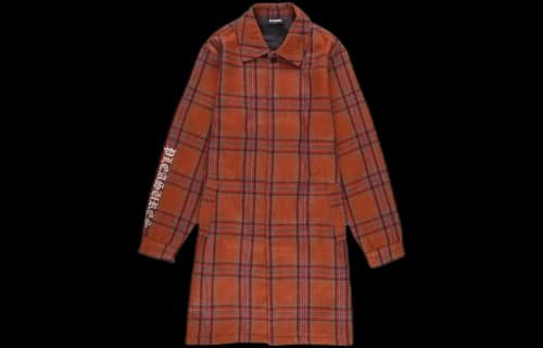 Pleasures Soul Plaid Trench 'Orange'
