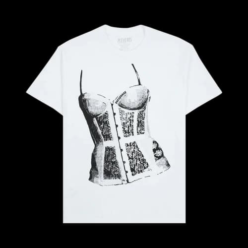 Pleasures Corset Short-Sleeve Tee 'White'