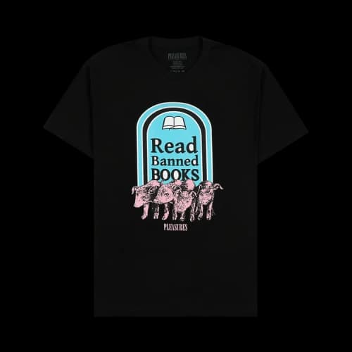Pleasures Banned Books T-Shirt 'Black'