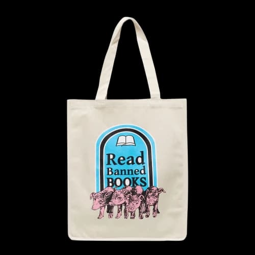 Pleasures Banned Books Tote 'Natural'