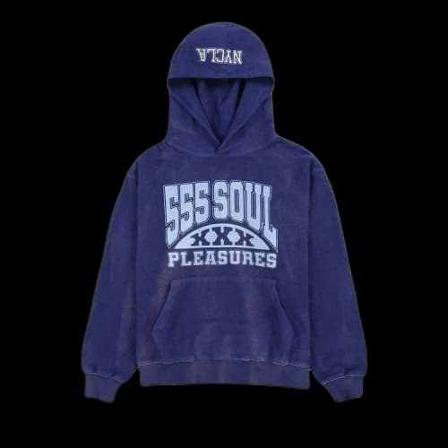 Pleasures 53X Inside Out Hoodie 'Navy'