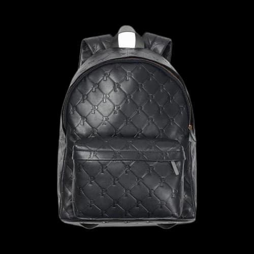Palace Pal-M-Gram Leather Backpack 'Midnight Blue'