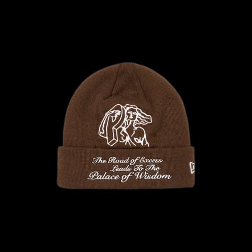 Palace P-Statue New Era Beanie 'Brown'