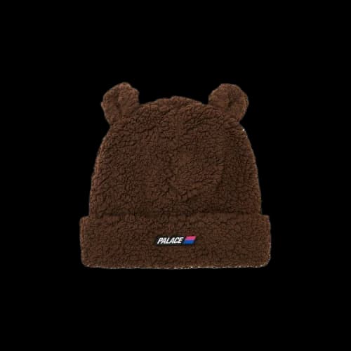 Palace Fuzzy Ear Beanie 'Brown'