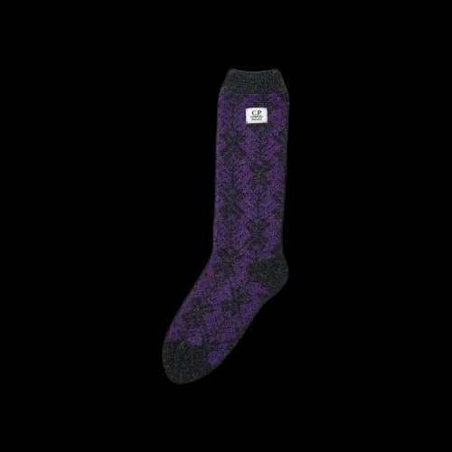 Palace x C.P. Company Lambswool Sock 'Purple'