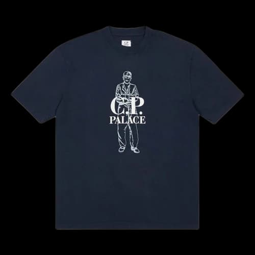 Palace x C.P. Company Logo T-Shirt 'Navy'