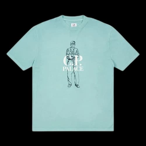 Palace x C.P. Company Logo T-Shirt 'Blue'