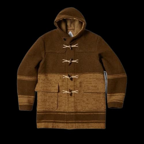 Palace x C.P. Company Duffel Jacket Rubber Wool 'Brown'