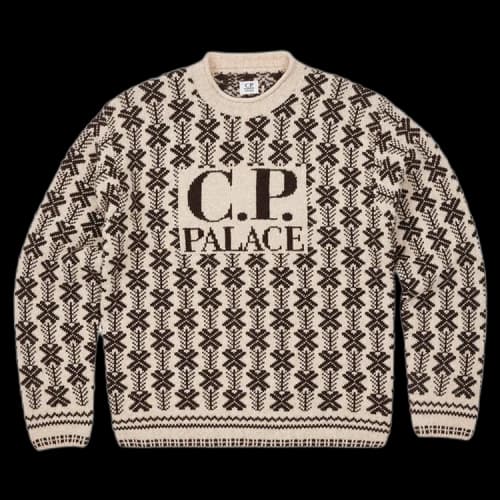 Palace x C.P. Company Lambswool Knit 'Stone'