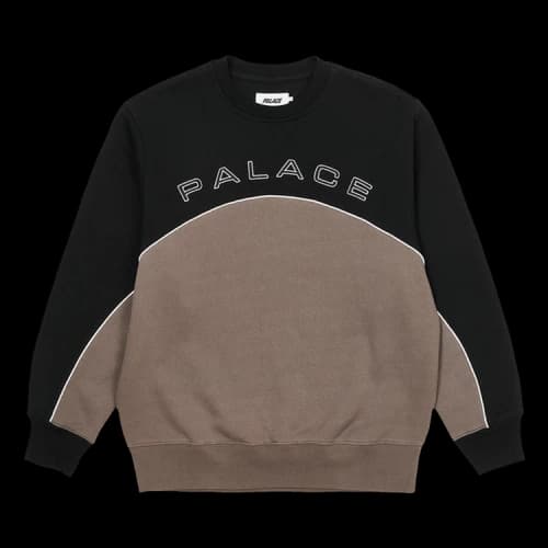 Palace 2 Tone Arch Crew 'Black/Grey'