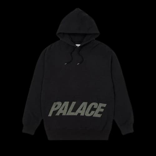 Palace Pal Pocket Slub Hood 'Black'