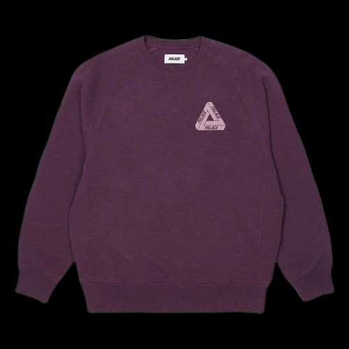 Palace Tri-Ferg Slub Crew 'Purple'