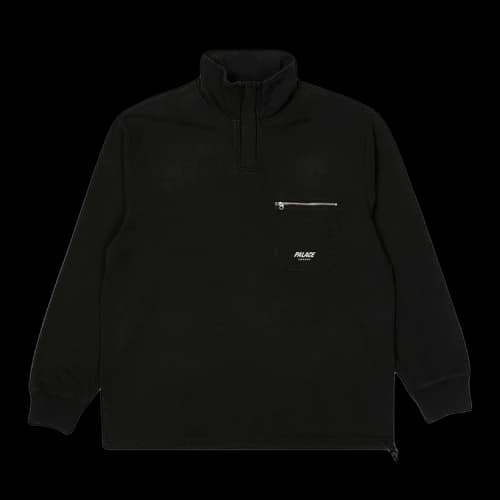 Palace 1/4 Zip 380 Funnel Neck 'Black'