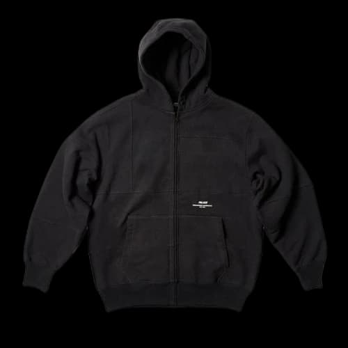 Palace x Engineered Garments Heavy Patchwork Zip Hood 'Black'