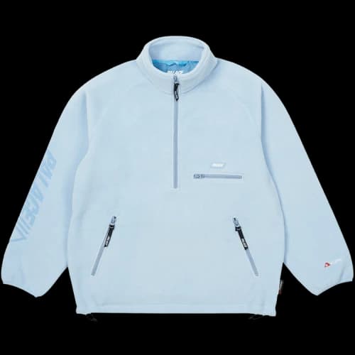 Palace Polartec Lazer Outer 1/2 Zip 'Blue'