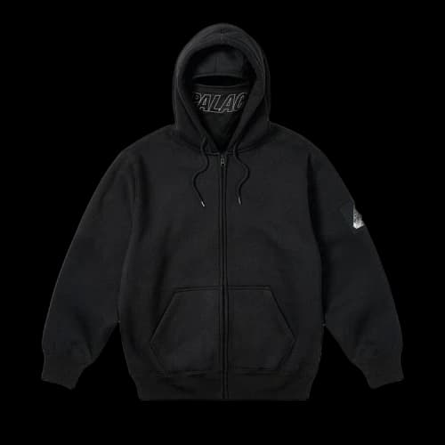 Palace Facemask Shearling Thermal Hood 'Black'