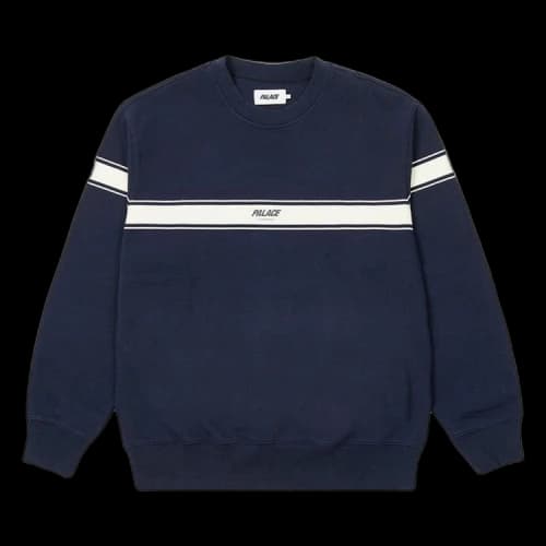 Palace London Tri Band Crew 'Navy'