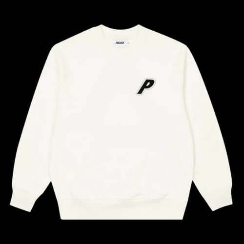 Palace P-3 Applique Crew 'White'
