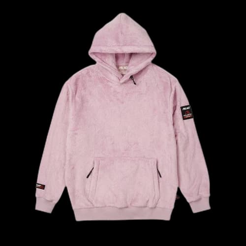 Palace Polartec High Loft Hood 'Pink'