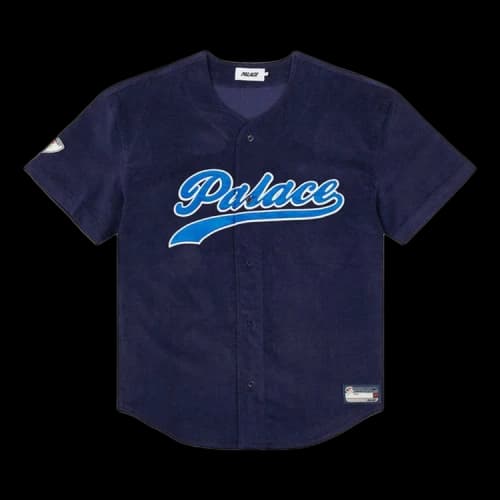 Palace Cord Baseball Jersey 'Navy'
