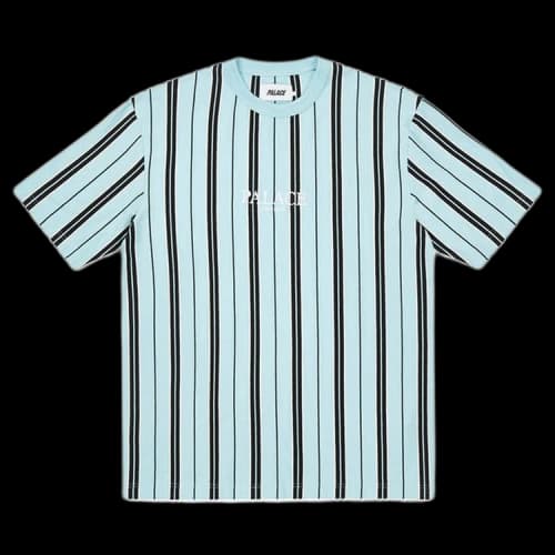 Palace Vertical Stripe T-Shirt 'Light Blue'