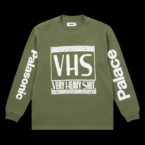 Palace VHS Thermal Long-Sleeve Top 'Olive'