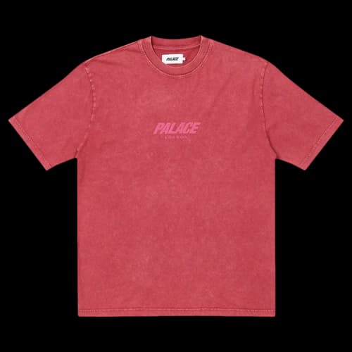 Palace Acid Wash T-Shirt 'Burgandy'