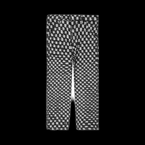 Pleasures Curfew Checker Work Pants 'Black'