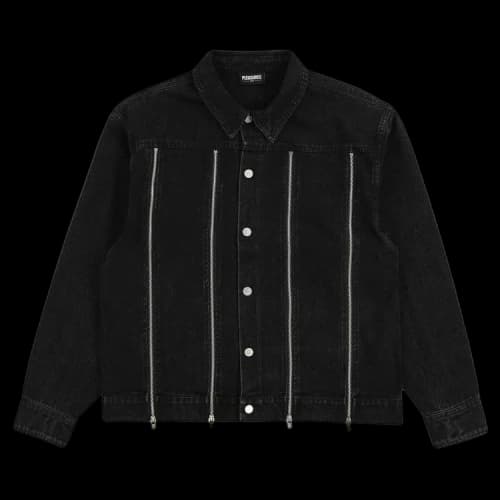 Pleasures Mileage Denim Trucker Jacket 'Black'