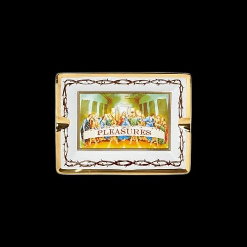 Pleasures Supper Ceramic Tray 'White'