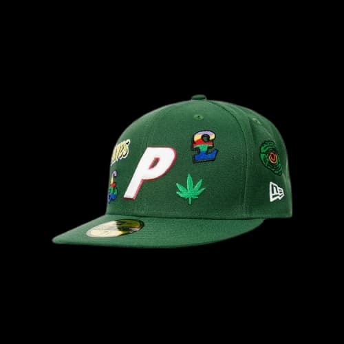 Palace x New Era 59Fifty Jesus Hat 'Green'